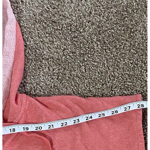 Stan Herman Robe Cotton Towel Like Feel ONE SIZE Missy Pink Pockets Hood - Picture 8 of 9